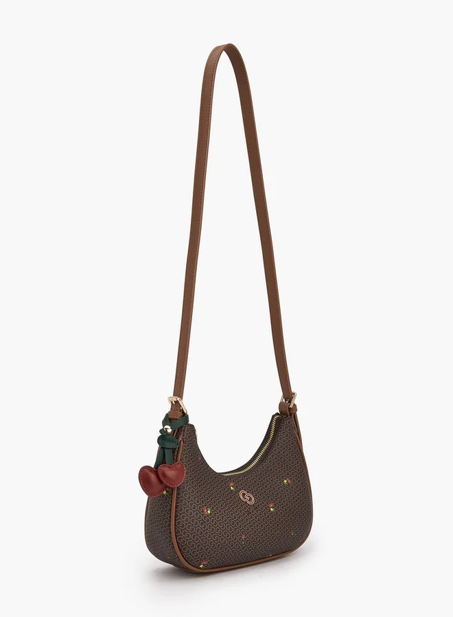 سيليست Monogram Cherry Print Shoulder Bag With Handle